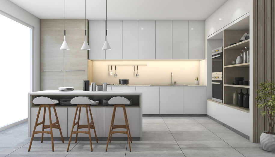 Cocina Blanca, A Prueba De Manchas